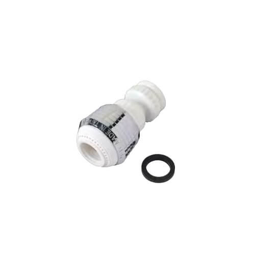 Main product image of Double Swivel Spray Chrome/White Male x Female Faucet Aerator w/ Washer, 2.2 GPM, SF0076