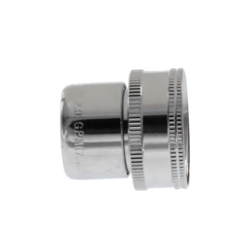 thumbnail interactive-video image 1 of Larsen Brass Aerator – 3/4-Inch X 27 Female Thread, Slotless, Chrome-Plated – Model 1808 1 of 3