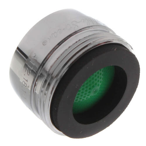 Main product image of 13/16" Slotless Chrome Male Faucet Aerator w/ Washer, 1.5 GPM
