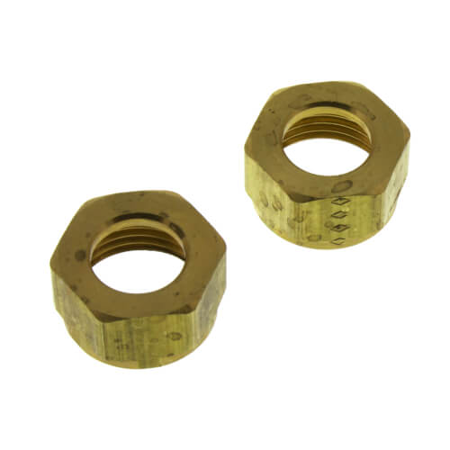 SF0458 Brasscraft SF0458 1/2" Faucet Shank Nuts for 3/8" OD Tube (2