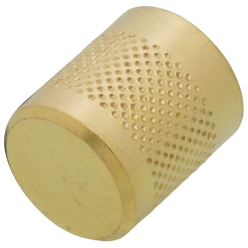 Main product image of 1/4" Heavy Duty Round Brass Cap w/ Neoprene Seal (25 Pack)