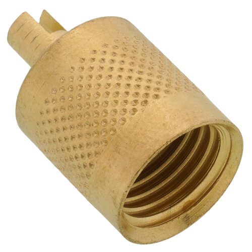 Main product image of Heavy Duty Round Brass Cap w/ Handy Core Wrench Top & Neoprene Seal (25 Pack)