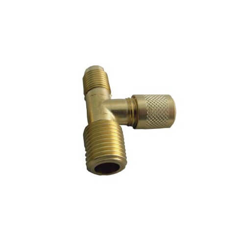 Main product image of SF9600 Series 1/4" M. Flare x 1/4" MPT x 1/4" M. Flare Forged Access Tee (2 Pack)