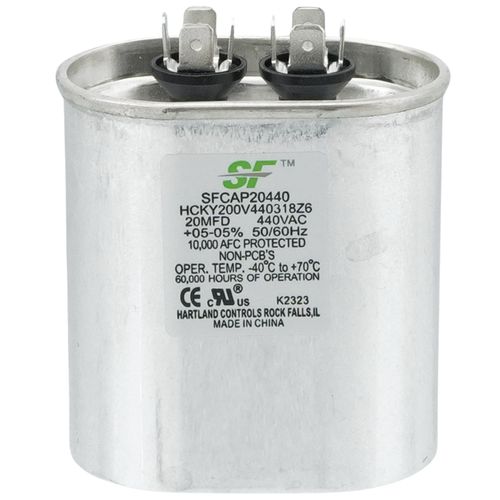 Main product image of 20 MFD Round Run Capacitor (370/440V), SFCAP20D4440