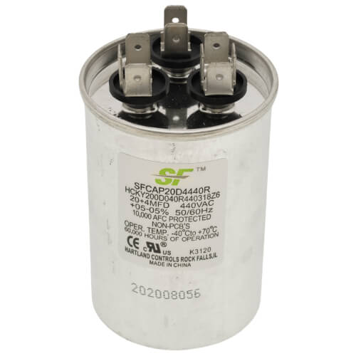Main product image of 20 4MFD Round Run Capacitor (440V), SFCAP20D4440R