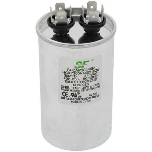 Main product image of Run Capacitor 30 Mfd 440v Round, SFCAP30440R