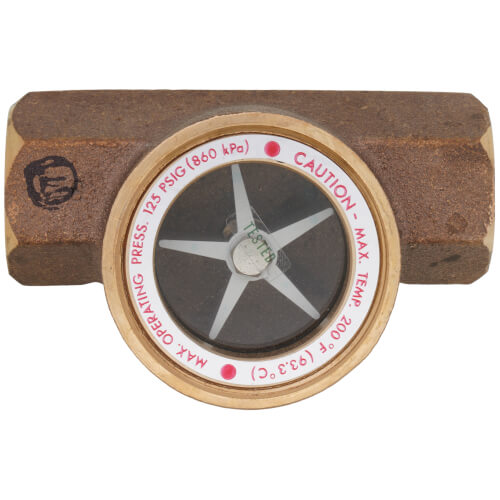 Main product image of 1/2" Midwest Bronze Sight Flow Indicator