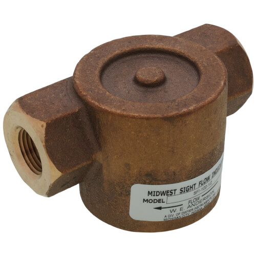 Main product image of 1/2" Midwest Bronze Sight Flow Indicator