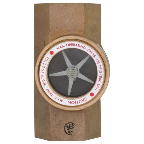 Main product image of 1" Midwest Bronze Sight Flow Indicator