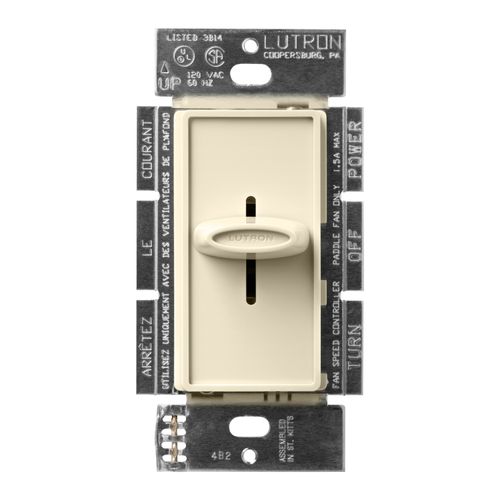 Main product image of Skylark Quiet 3-Speed Fan Control, No 1.5A 3-Speed Ceiling Fan, 120V, Single Pole/3-Way, Almond
