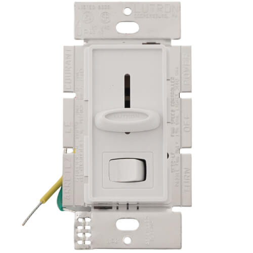 Main product image of Skylark Dual Fan/Light Control, 1.5A Fan and 300W Incandescent/Halogen Light, 120V, Single Pole, SFSQ-LFH-WH, White, Clamshell Packaging
