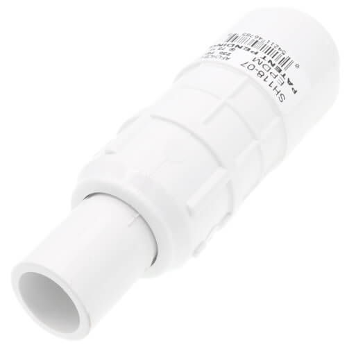 Main product image of 3/4" PVC Sch. 40 Short Repair Coupling (Spig x Soc - PVC White with EPDM O-ring)