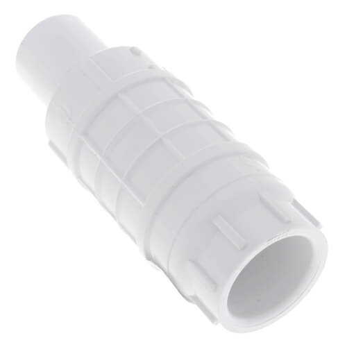 Main product image of 1" PVC Sch. 40 Short Repair Coupling (Spig x Soc - PVC White with EPDM O-ring)