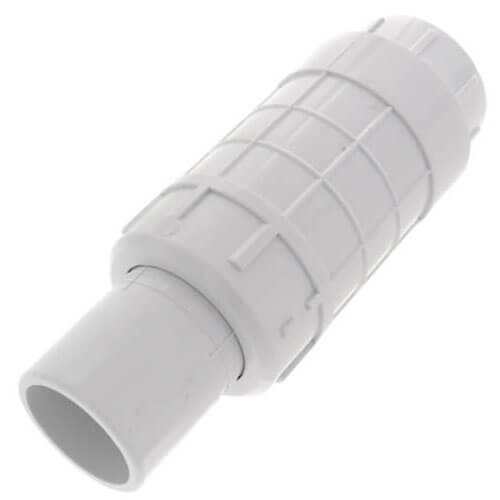 Main product image of 1-1/4" PVC Sch. 40 Short Repair Coupling (Spig x Soc - PVC White with EPDM O-ring)