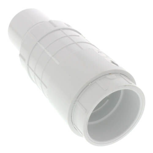 Main product image of 2" PVC Sch. 40 Short Repair Coupling (Spig x Soc - PVC White with EPDM O-ring)