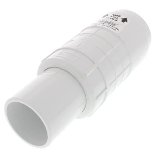 Main product image of 2" PVC Sch. 40 Short Repair Coupling (Spig x Soc - PVC White with EPDM O-ring)