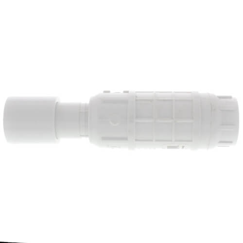 Main product image of 3/4" PVC Sch. 40 Short Repair Coupling (Soc x Soc - PVC White with EPDM O-ring)