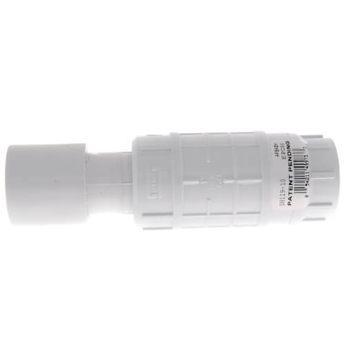 Main product image of 1" PVC Sch. 40 Short Repair Coupling (Soc x Soc - PVC White with EPDM O-ring)