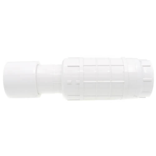 Main product image of 1-1/4" PVC Sch. 40 Short Repair Coupling (Soc x Soc - PVC White with EPDM O-ring)
