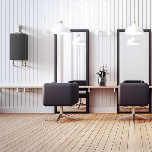 Main product image of SmartHome 140,000 BTU Indoor Tankless Water Heater w/ Voice Commands (6.8 GPM, NG)