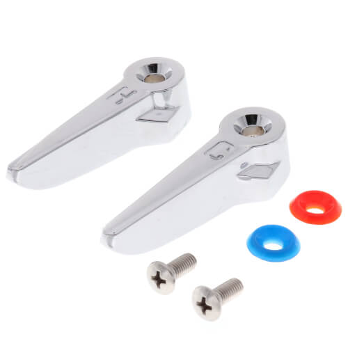 Main product image of T & S Brass Lever Faucet Handles for Lav/Kitchen, Pair (Chrome)