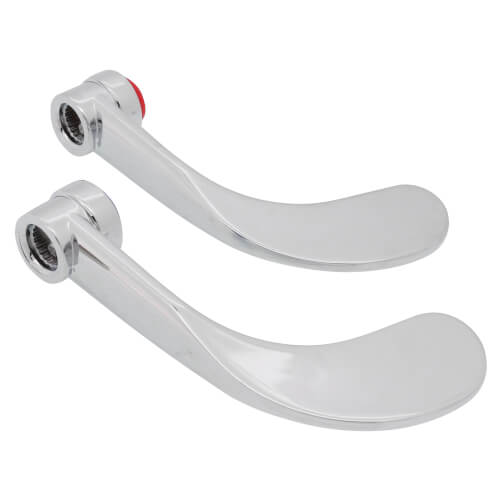 Main product image of T & S Brass Faucets Institutional Handle w/ 4" Blade, Pair (Chrome), SH7960-B
