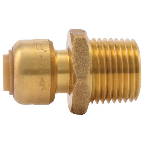 Main product image of 1/4" SharkBite x 1/2" Male Pipe Thread Reducing Connector (Lead Free), U110LFA
