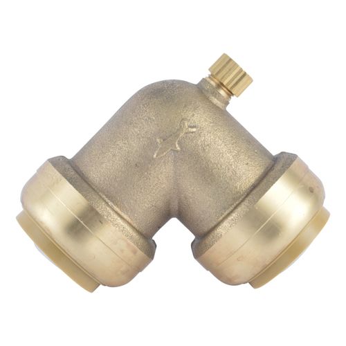Main product image of 1" SharkBite Elbow with 1/8" NPSM Thread Drain/Vent (Lead Free), U5260LFA