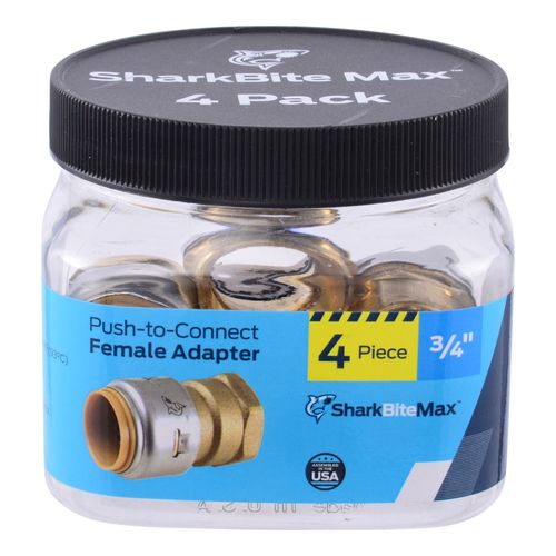 Main product image of 3/4" x 3/4" SharkBite Max FNPT Adapter, UR088A