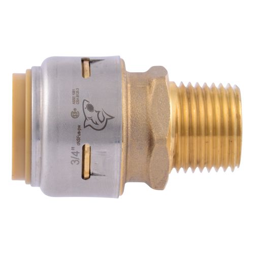 Main product image of 3/4" x 1/2" SharkBite Max MNPT Bullnose Adapter, UR138A