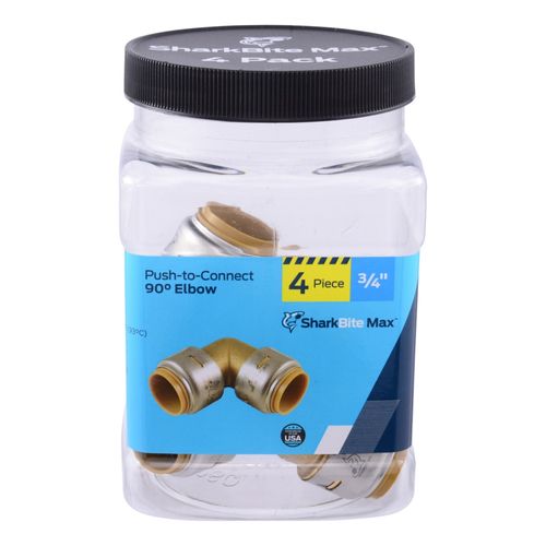 Main product image of 3/4" x 3/4" SharkBite Max 90-Degree Elbow (Lead Free), UR256A