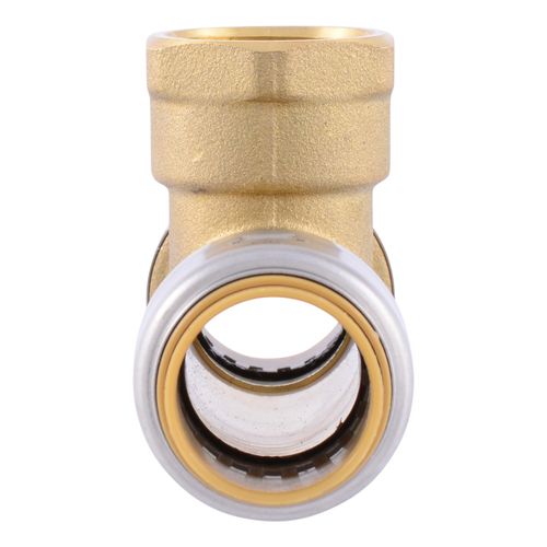 Main product image of 3/4" x 3/4" x 3/4" SharkBite Max FNPT Slip Tee (Lead Free), UR3486A