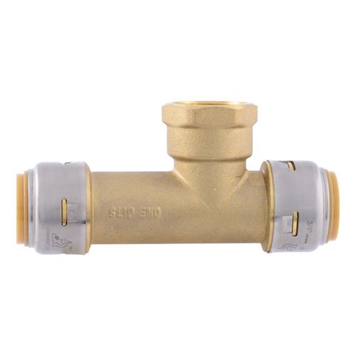 Main product image of 3/4" x 3/4" x 3/4" SharkBite Max FNPT Slip Tee (Lead Free), UR3486A
