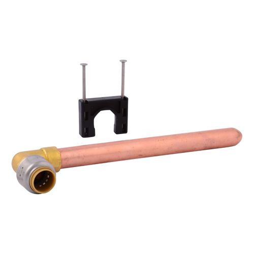 Main product image of 1/2" Elbow X 1/2" Copper Tube 8" Length SharkBite Max Stub-Out Elbow (Lead Free), UR351A