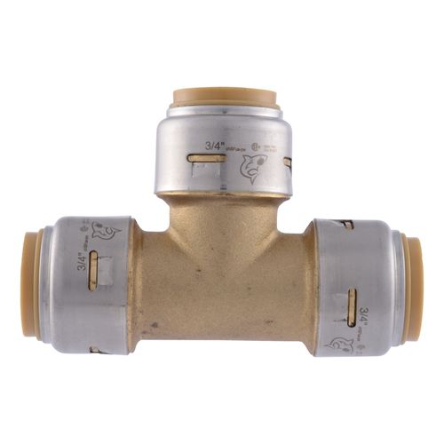 Main product image of 3/4" x 3/4" x 3/4" SharkBite Max Tee (Lead Free), UR370A