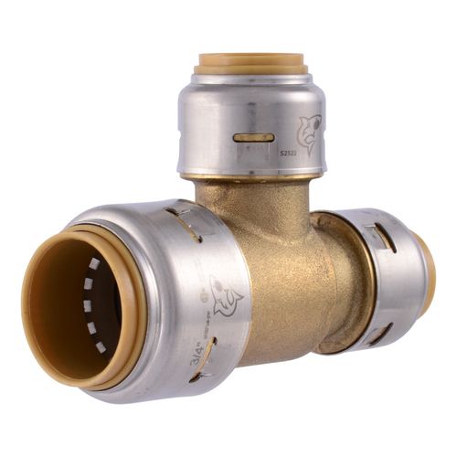 Main product image of 3/4" x 1/2" x 1/2" SharkBite Max Reducing Tee (Lead Free), UR454A