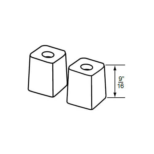 SHB0012 Brasscraft SHB0012 9/16" Handle Adaptor for American Standard, Jameco, and Speakman