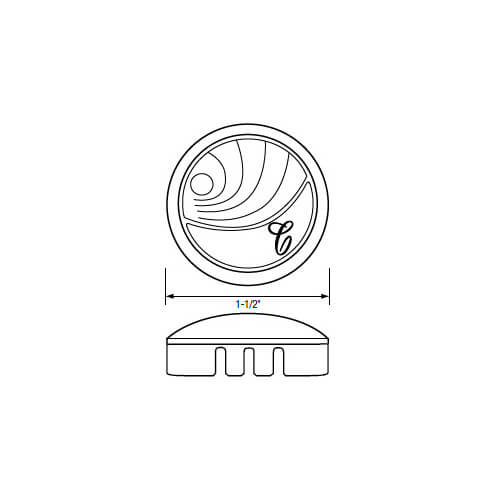 SHB0562 Brasscraft SHB0562 11/2" Clear Hot and Cold New Style