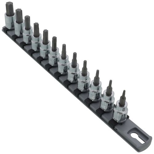 Main product image of 3/8" Drive Torx Bit Socket Set with Rail, 12-Piece (T10-T60)