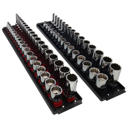 Main product image of 3/8" Drive 12-Point Socket Set with Rails, 68-Piece (1/4-1", 6-24mm)