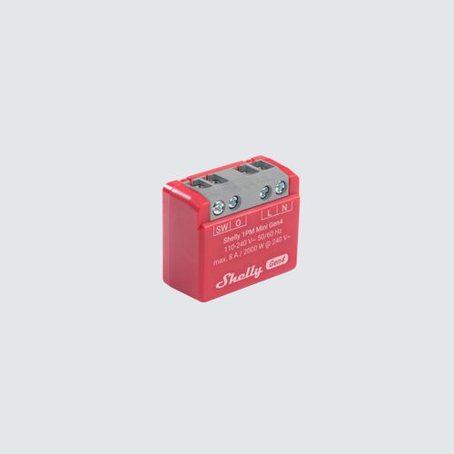 Main product image of 1 Mini Gen4 1-Channel Wi-Fi Smart Relay Mini (Pack of 2)
