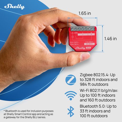 Main product image of 1PM Gen4 1-Channel Wi-Fi Smart Relay with Power Monitoring (Pack of 2)