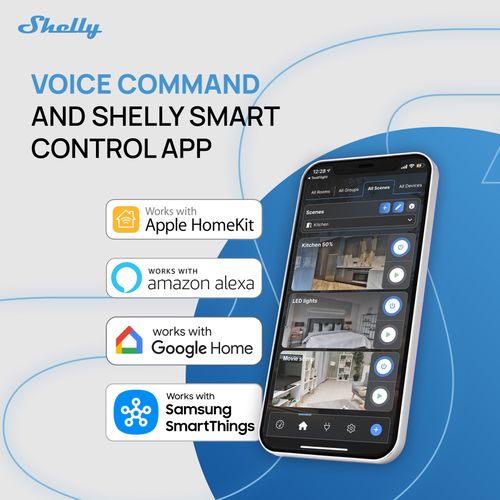 Main product image of 1PM Gen4 1-Channel Wi-Fi Smart Relay with Power Monitoring (Pack of 2)