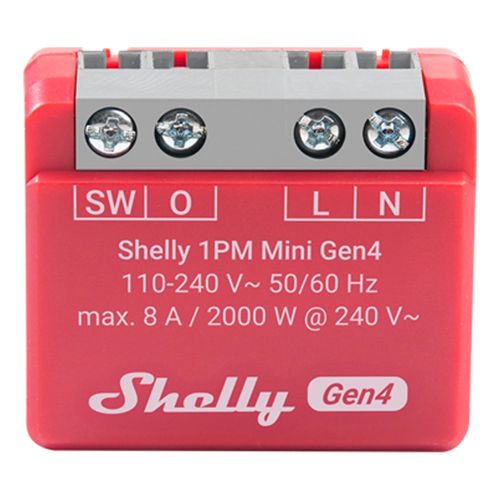 Main product image of 1PM Mini Gen4 1-Channel Wi-Fi Smart Relay Mini with Power Monitoring