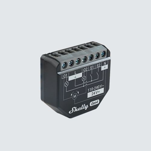 Main product image of 2PM Gen4 2-Channel Wi-Fi Smart Relay with Power Monitoring
