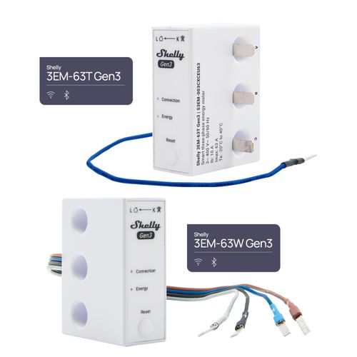 Main product image of Gen3 3-Phase Energy Monitor 63A, DIN Rail (Top-Hat)