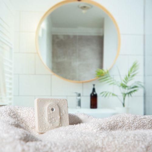 Main product image of BLU Temperature & Humidity Sensor, w/ Bluetooth & ZigBee Connectivity (Ivory)
