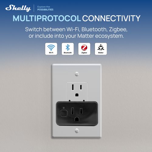 Main product image of Gen4 Wi-Fi Smart Plug with Power Monitoring (Black)