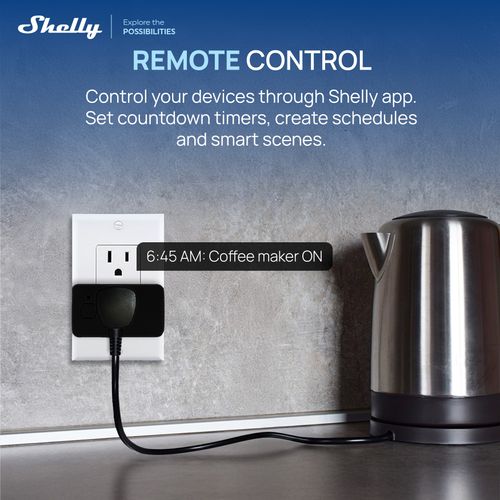 Main product image of Gen4 Wi-Fi Smart Plug with Power Monitoring (Black)