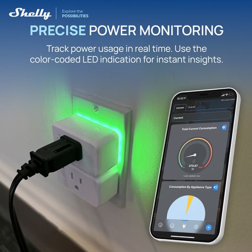 Main product image of Gen4 Wi-Fi Smart Plug with Power Monitoring (White)